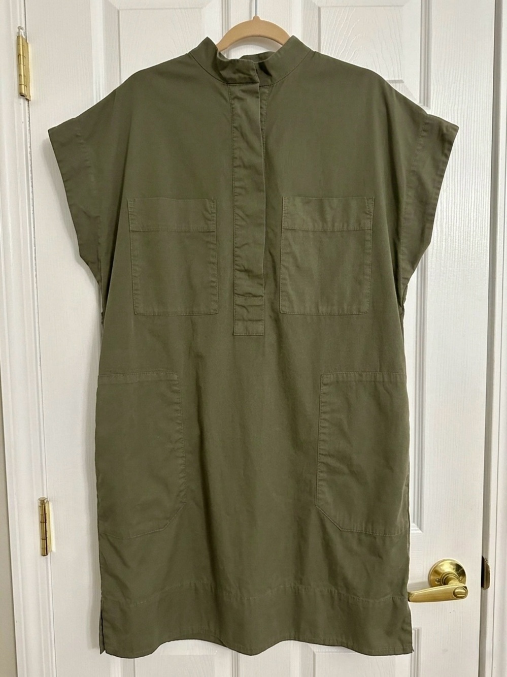 Everlane Olive Utility Shift Dress